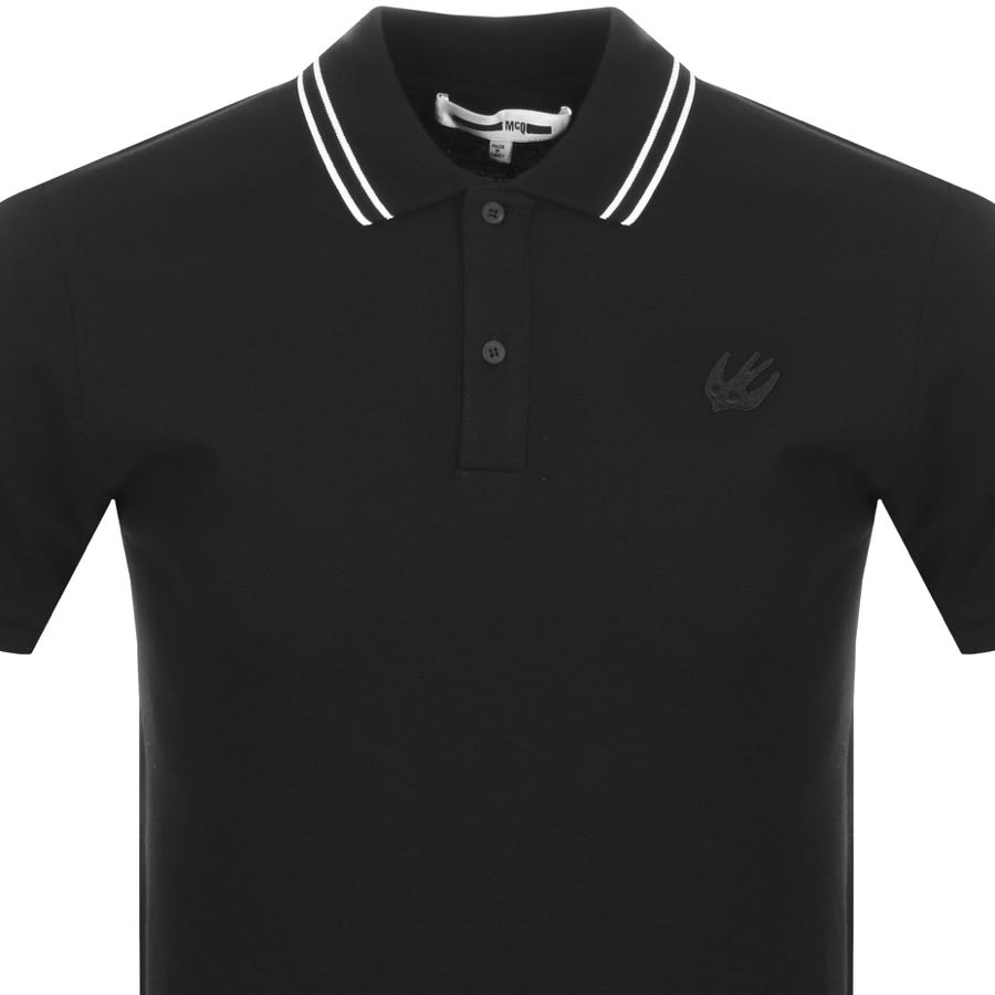 Alternative Image for ProductMCQ Alexander McQueen Tipped Polo T Shirt Black2
